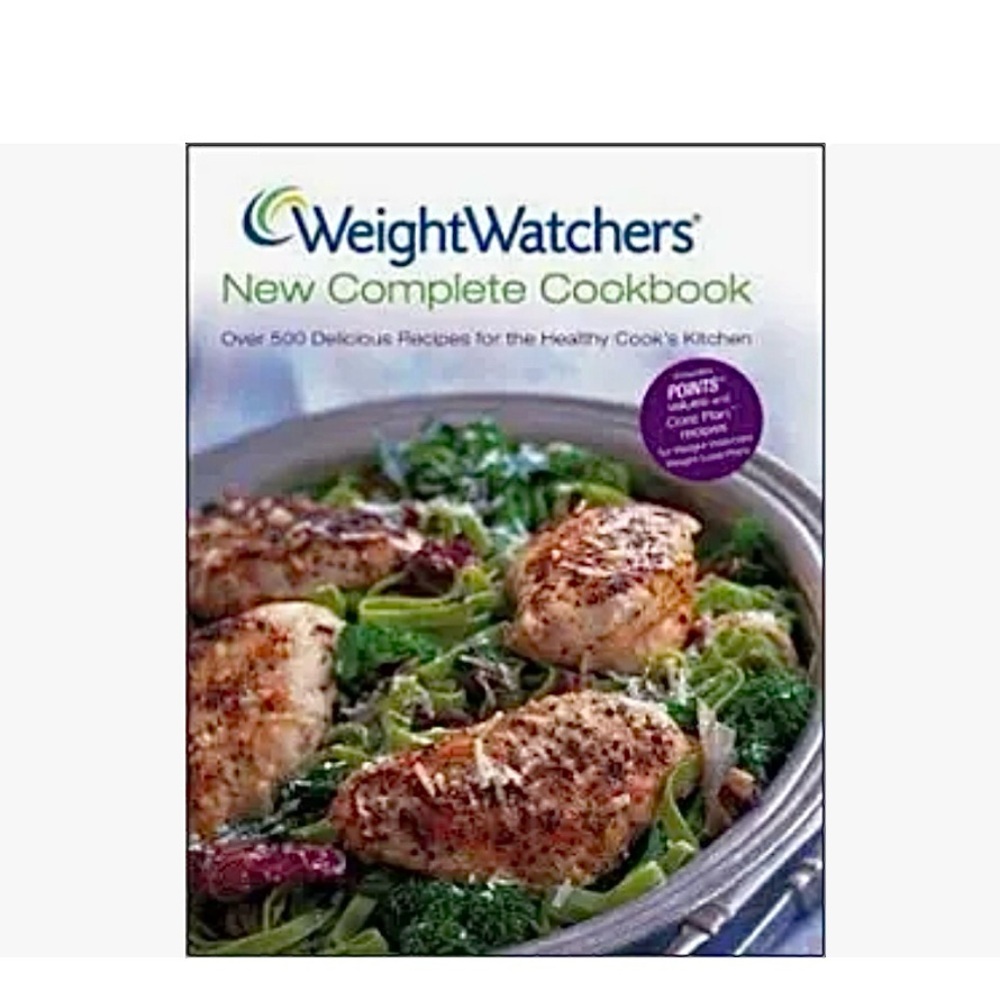 Weight Watchers Cookbook with Green and Brown Cover
